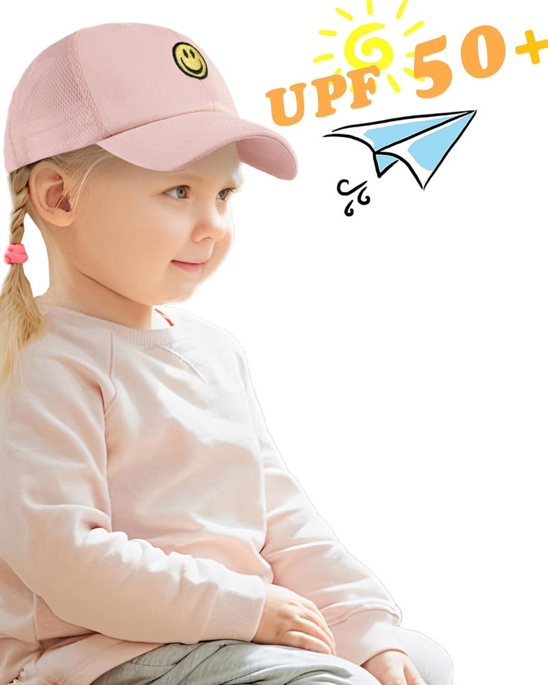 SONMONY Store Smile Face Toddler Baseball Cap Boy Baseball Hats Kids Washed Funny Hats Adjustable Cute Caps for 3-12 Years… - Image 2